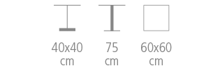 Dimensions de la table Pion - 995R