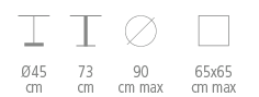 Dimensions de la Table Nox 4411/RV