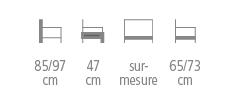 Dimensions de la banquette CHR Woodoo